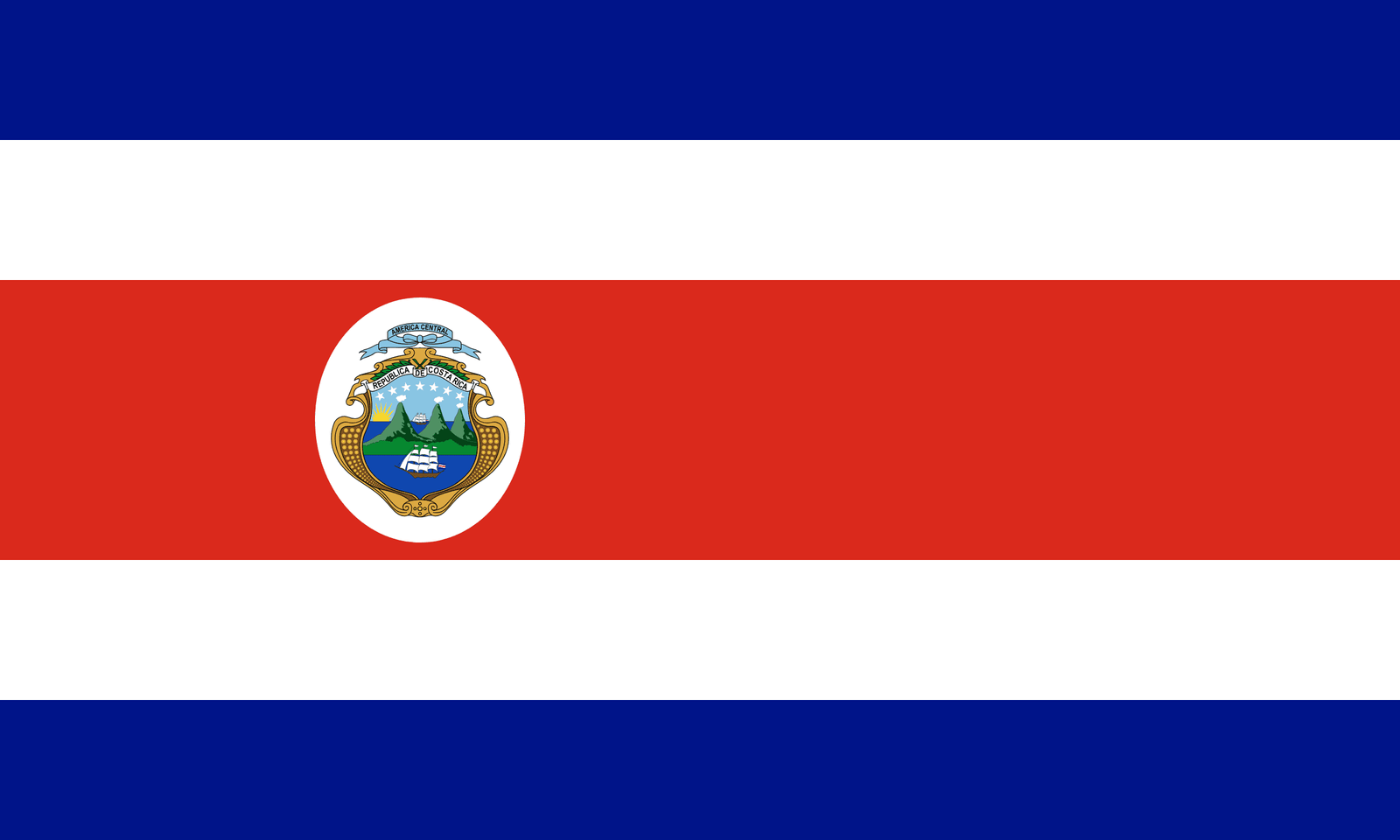 Costa Rica Flag - Fabplaces 