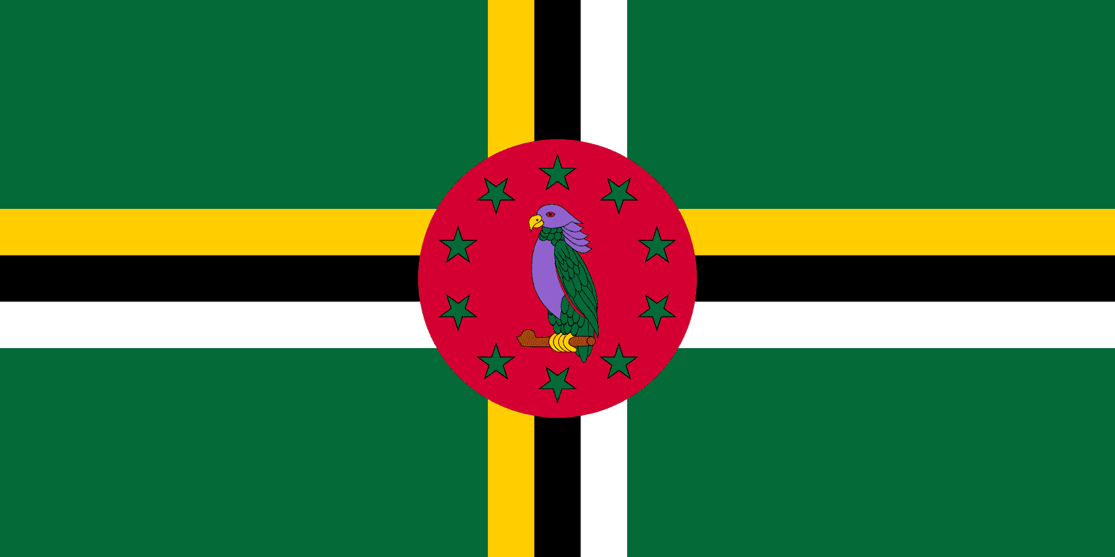 Dominica Flag - Fabplaces 