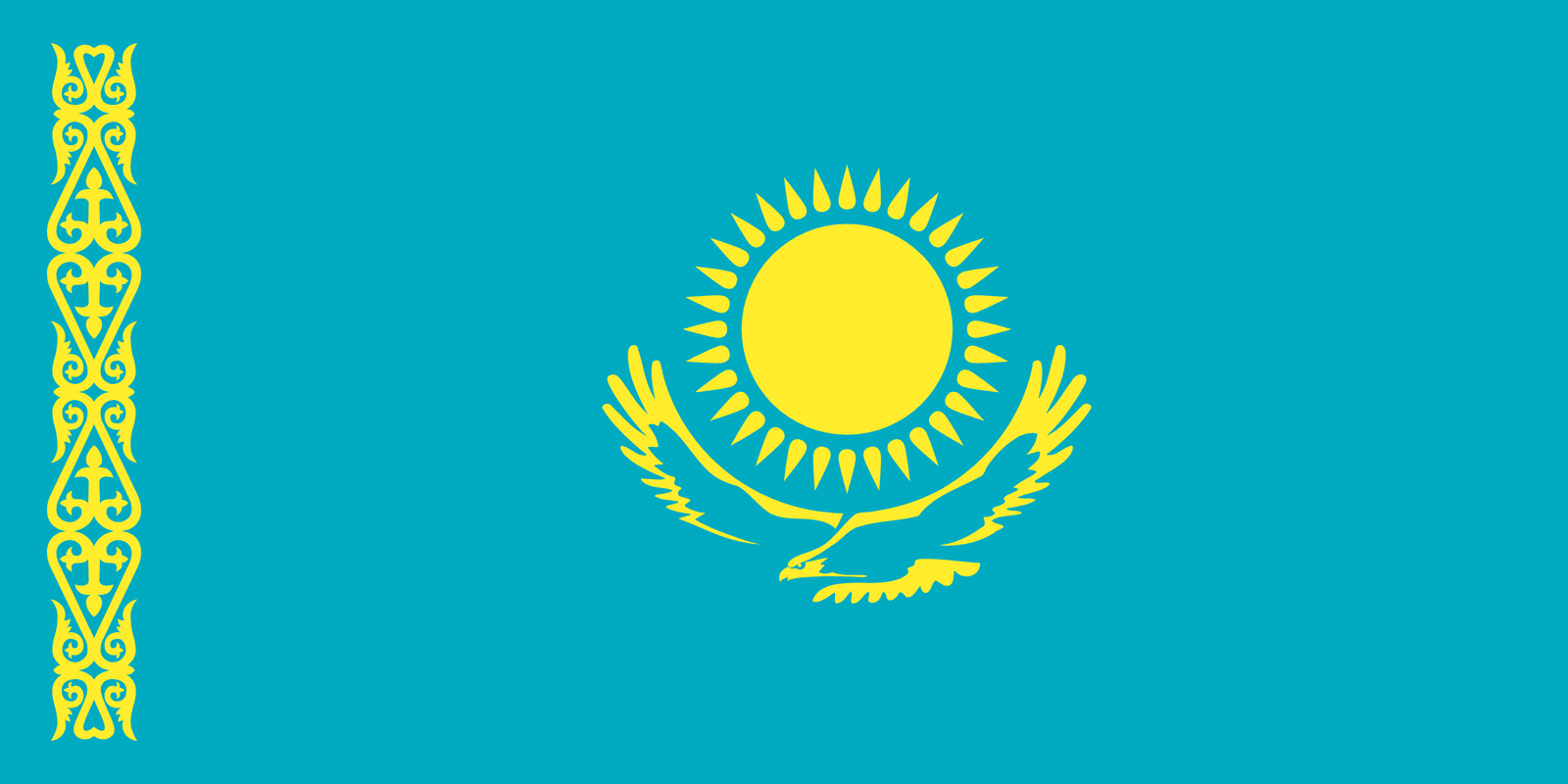 Kazakhstan Flag - Fabplaces 