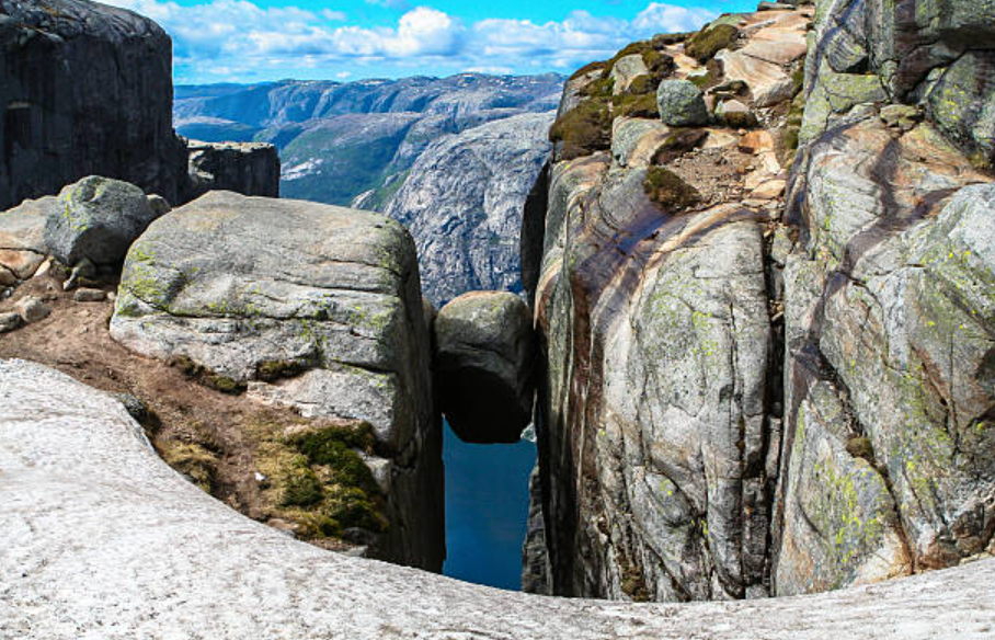 Kjeragbolten, Lysefjord, Rogaland, Norway