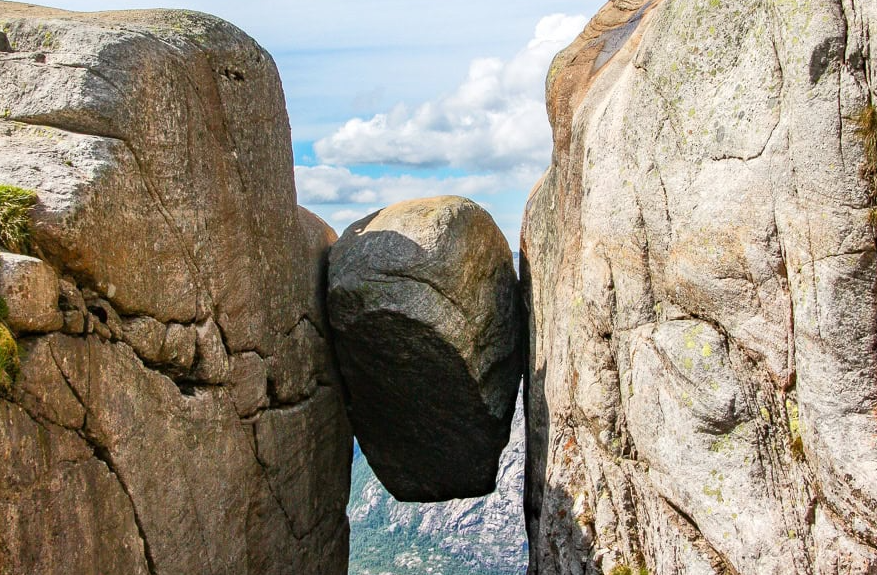 Kjeragbolten, Lysefjord, Rogaland, Norway