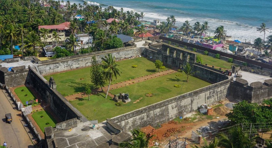 Anjuthengu Fort, Anchuthengu, Kerala, India