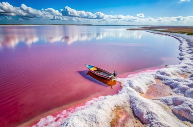 Lac Rose (Lake Retba), Northeast of Dakar, Senegal - Fabplaces