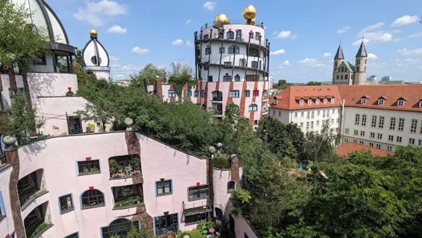 Hundertwasser's Green Citadel of Magdeburg, Magdeburg, Germany, Germany