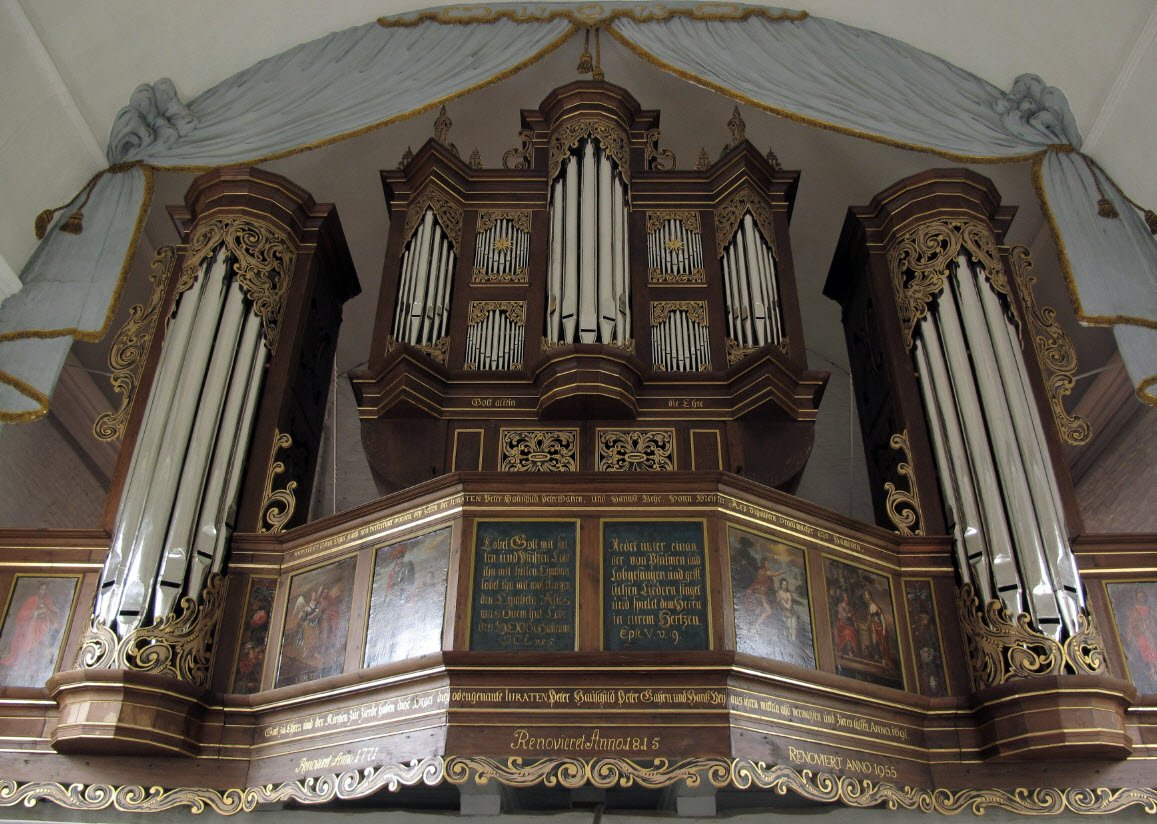 Schnitger-Orgel der Kirche Blankenhagen, Blankenhagen, Germany, Germany