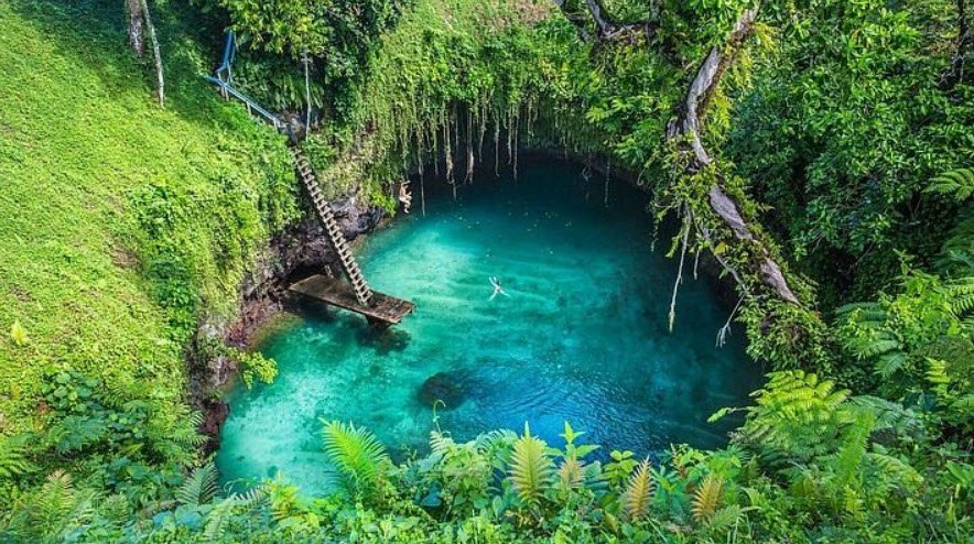 Piula Cave Pool, Lufilufi, Upolu, Samoa