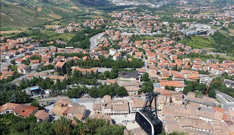 Funivia di San Marino (Cable Car), Borgo Maggiore to San Marino City, San Marino